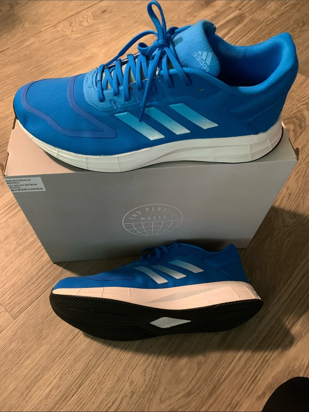 adidas Men's Bright Blue Athletic Running Shoes